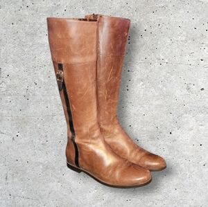 Women Vintage Leather Tan Boots By Cole Haan Size 8.5B.